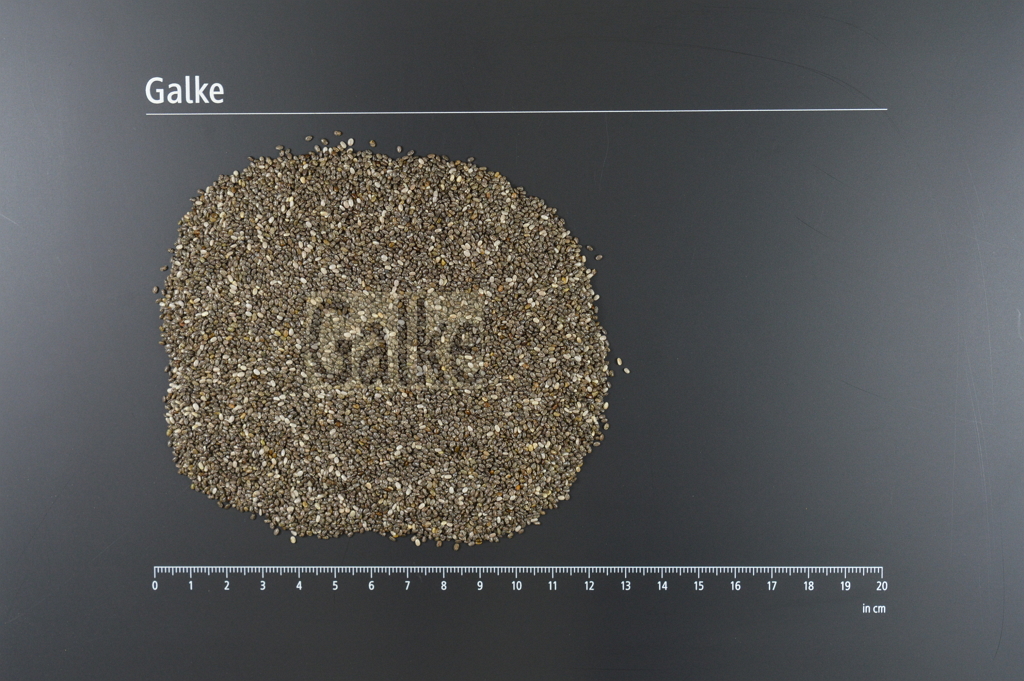 Chia Saat schwarz weiß ganz