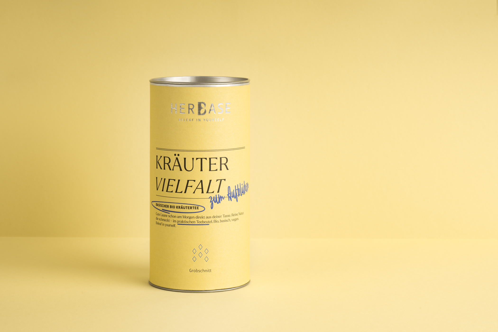 HERBASE "Zum Aufblühen" BIO - 4 x 100 g Dosen in Faltschachtel HERBASE "Zum Aufblühen" BIO - 4 x 100 g Dosen in Faltschachtel