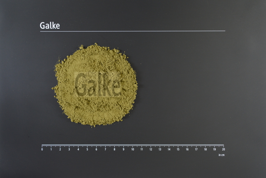 Basilikumblätter gemahlen